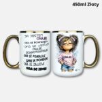 Kubek onase (Mała Złośnica) 450ml złoty