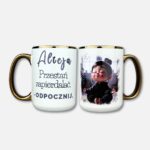 Kubek Alicja - Przestań zapiedalać, odpocznij 450ml złoty