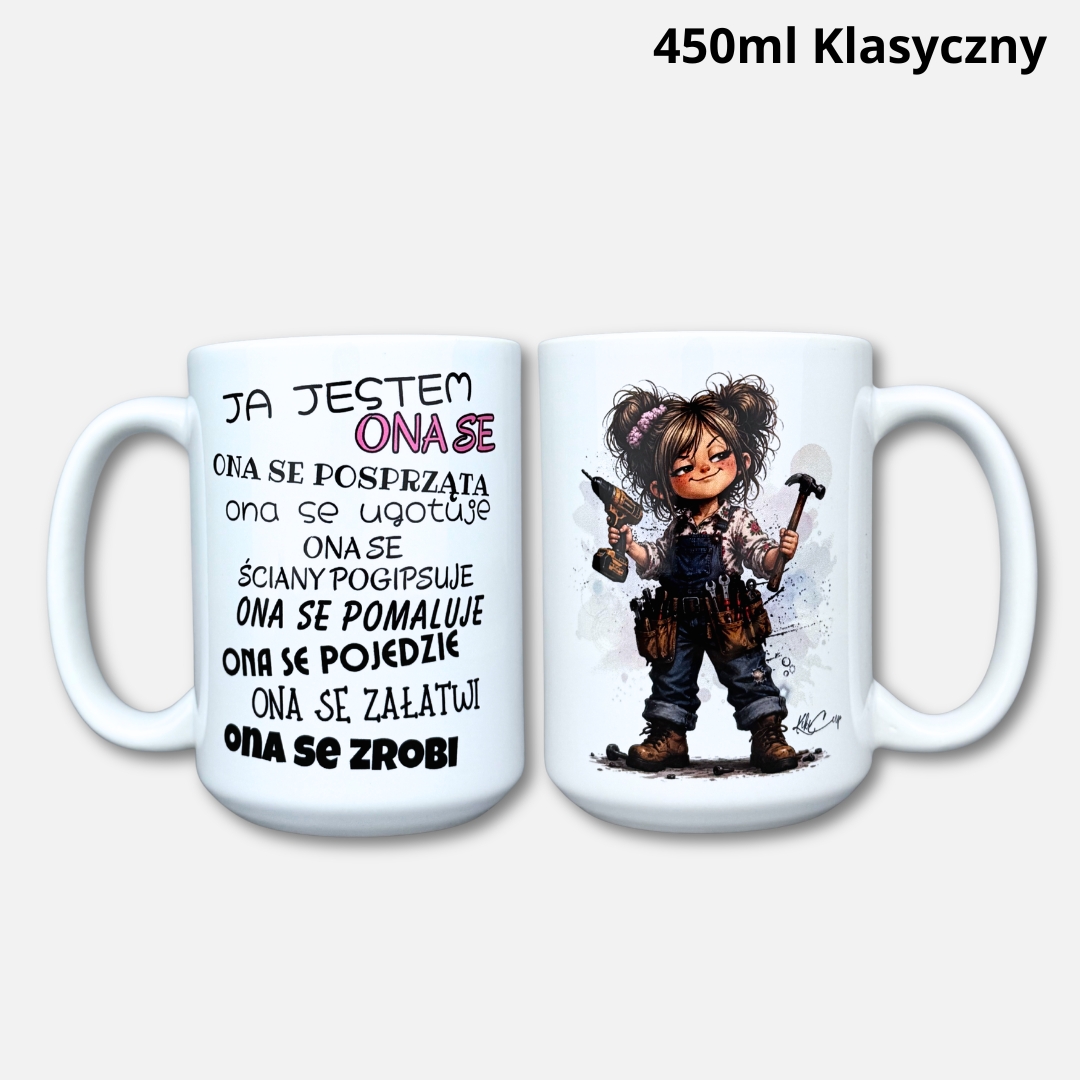 Kubek Ona se (Majster) 450ml klasyczny