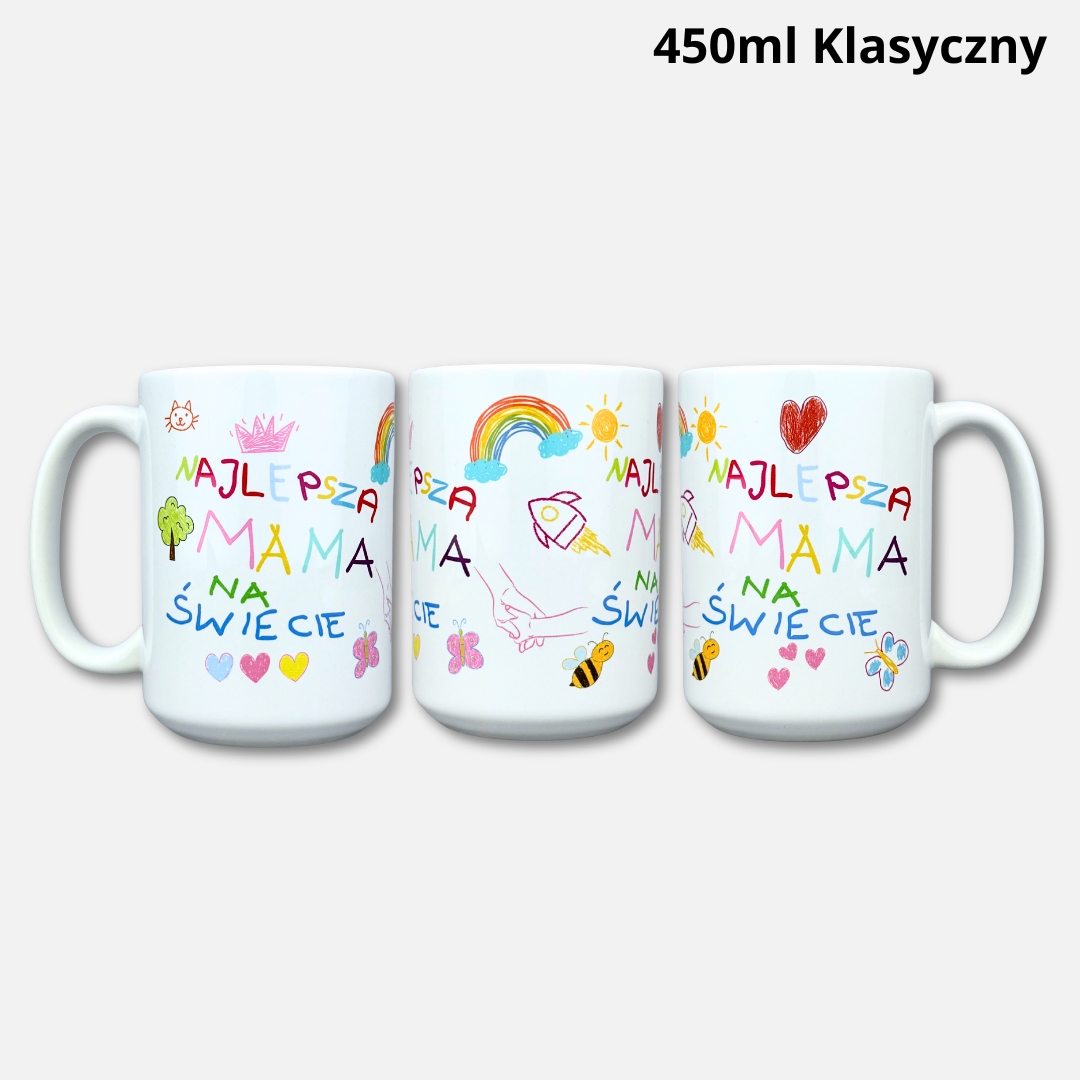 Kubek najlepsza mama na świecie (rysunkowy) 2026 450ml klasyczny