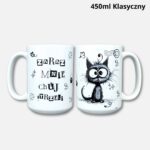 Kubek zaraz mnie cuj strzeli (z kotem) 2026 450ml klasyczny