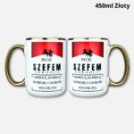 Kubek bycie szefem powoduje 450ml złoty