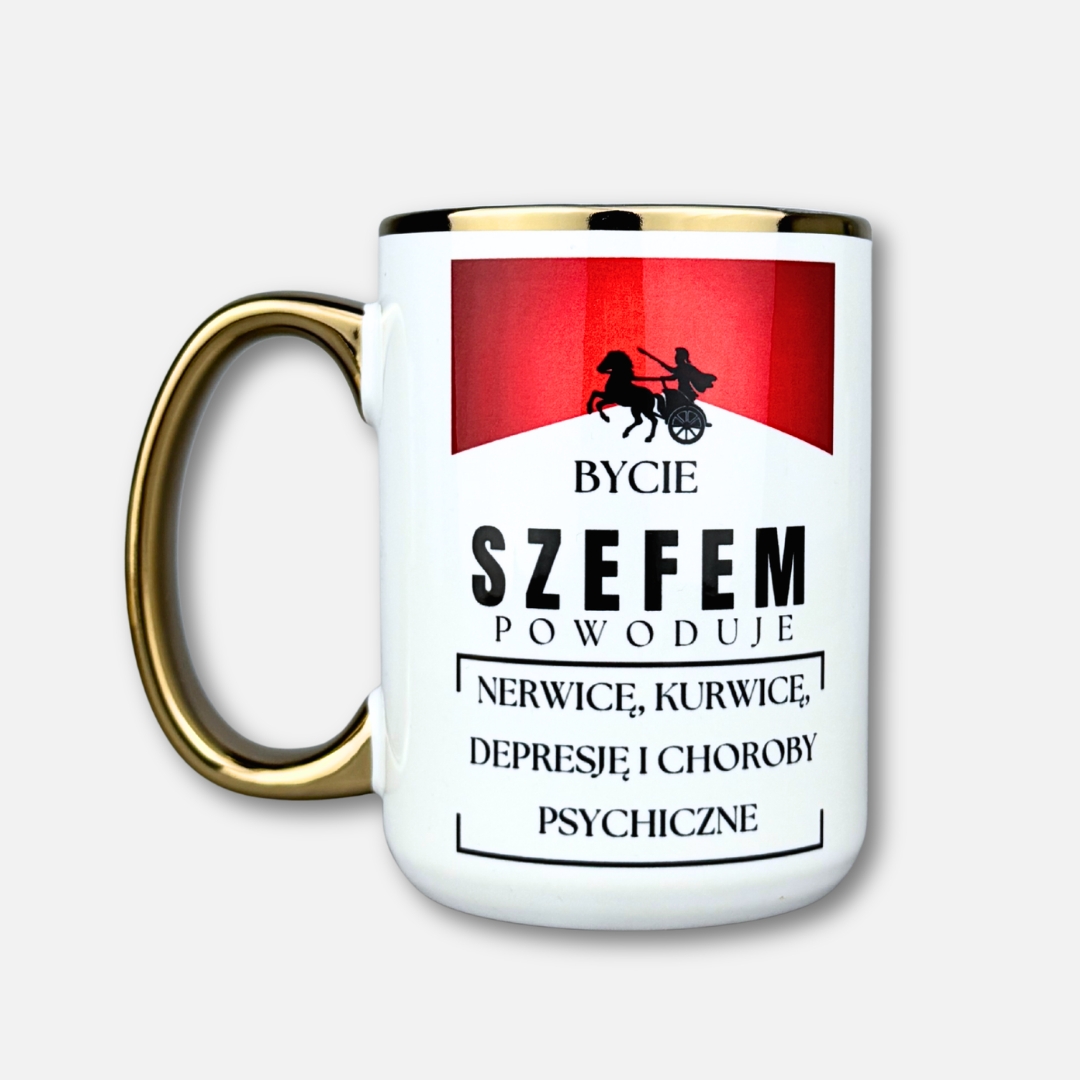 Kubek bycie szefem powoduje (nowość)
