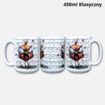 Kubek spierdalaj (szlaczki) z ptakiem 450ml klasyczny
