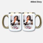Kubek twarz znowu mówi za mnie 450ml złoty