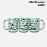 Skibidi kubek 450ml klasyczny zielony