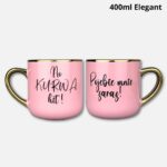 Kubek no kurwa hit x pojebie mnie zaraz pudrowy róż 400ml elegant