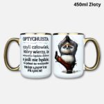 Kubek optychuista 450ml złoty