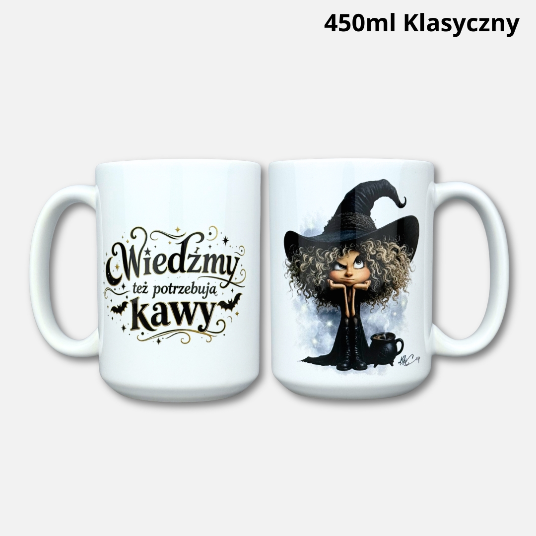 Kubek wiedźmy też potrzebują kawy 2026 450ml klasyczny