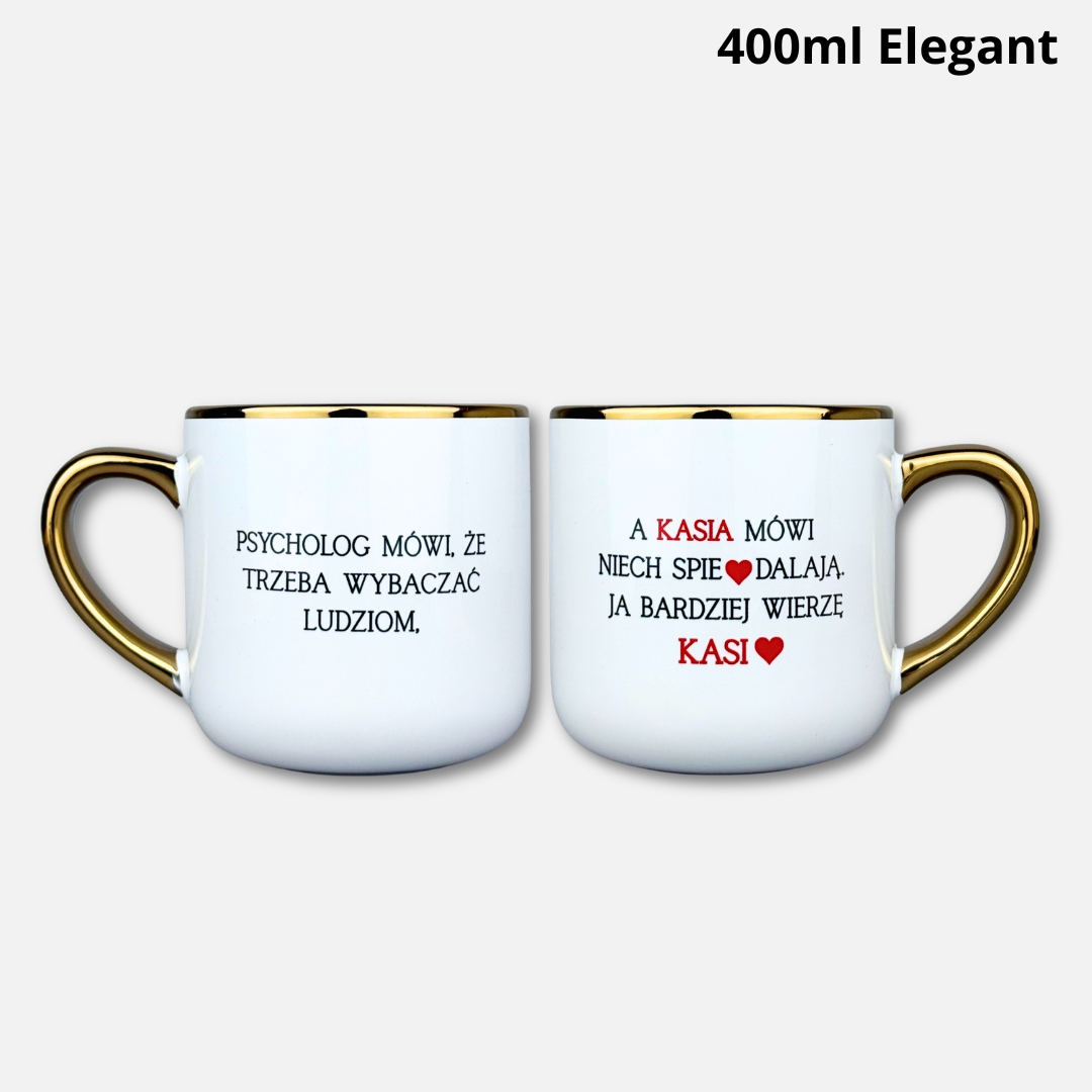 Kubek Kasia mówi (personalizuj) 400ml elegant
