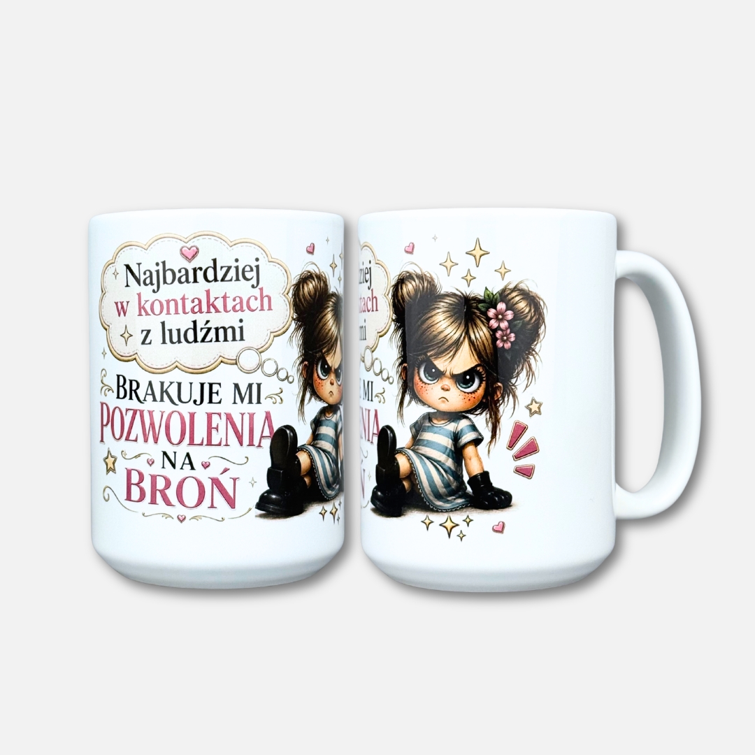 Kubek brakuje mi pozwolenia (Mała Złośnca) klasyczny