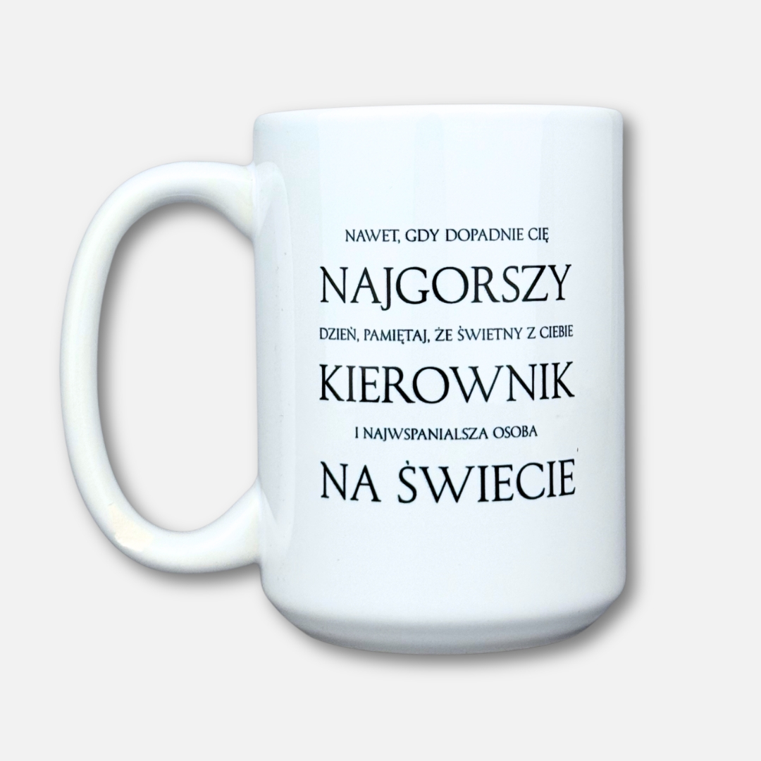 Kubek najgorszy kierownik na świecie klasyczny