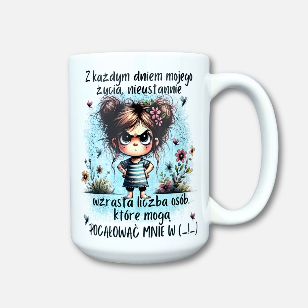 Kubek z każdym dniem mojego życia... klasyczny biały