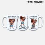 Kubek Mała Złośnica 3w1 (nowość) 450ml klasyczny biały