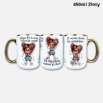 Kubek Mała Złośnica 3w1 (nowość) 450ml złote ucho i rant