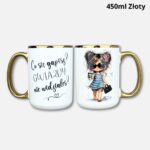Kubek co się gapisz gwiazdy nie widziałeś (Mała Złośnica) 450ml złoty