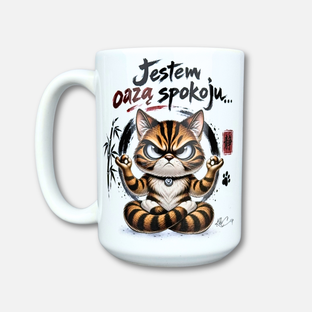 Kubek jestem oazą spokoju (tygrys nowość)