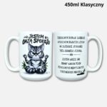 Kubek jestem oazą spokoju (z kotem nowość) 450ml klasyczny