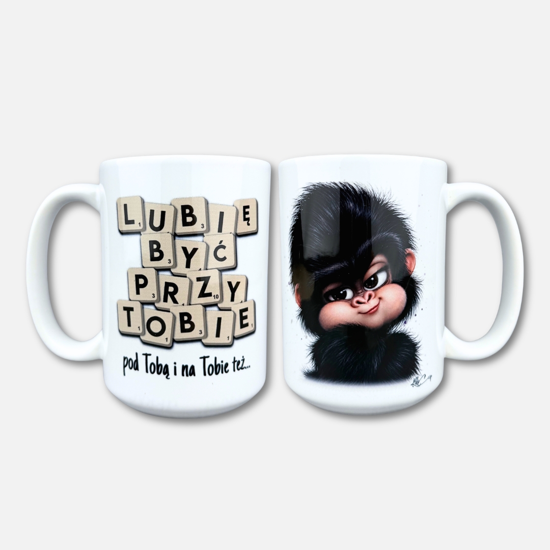 Kubek lubię być przy tobie klasyczna biel