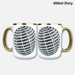 Kubek pojebie mnie zaraz (kulo-szlaczki) 450ml złoty