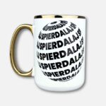 Kubek spierdalaj (kulo-szlaczki) złote ucho
