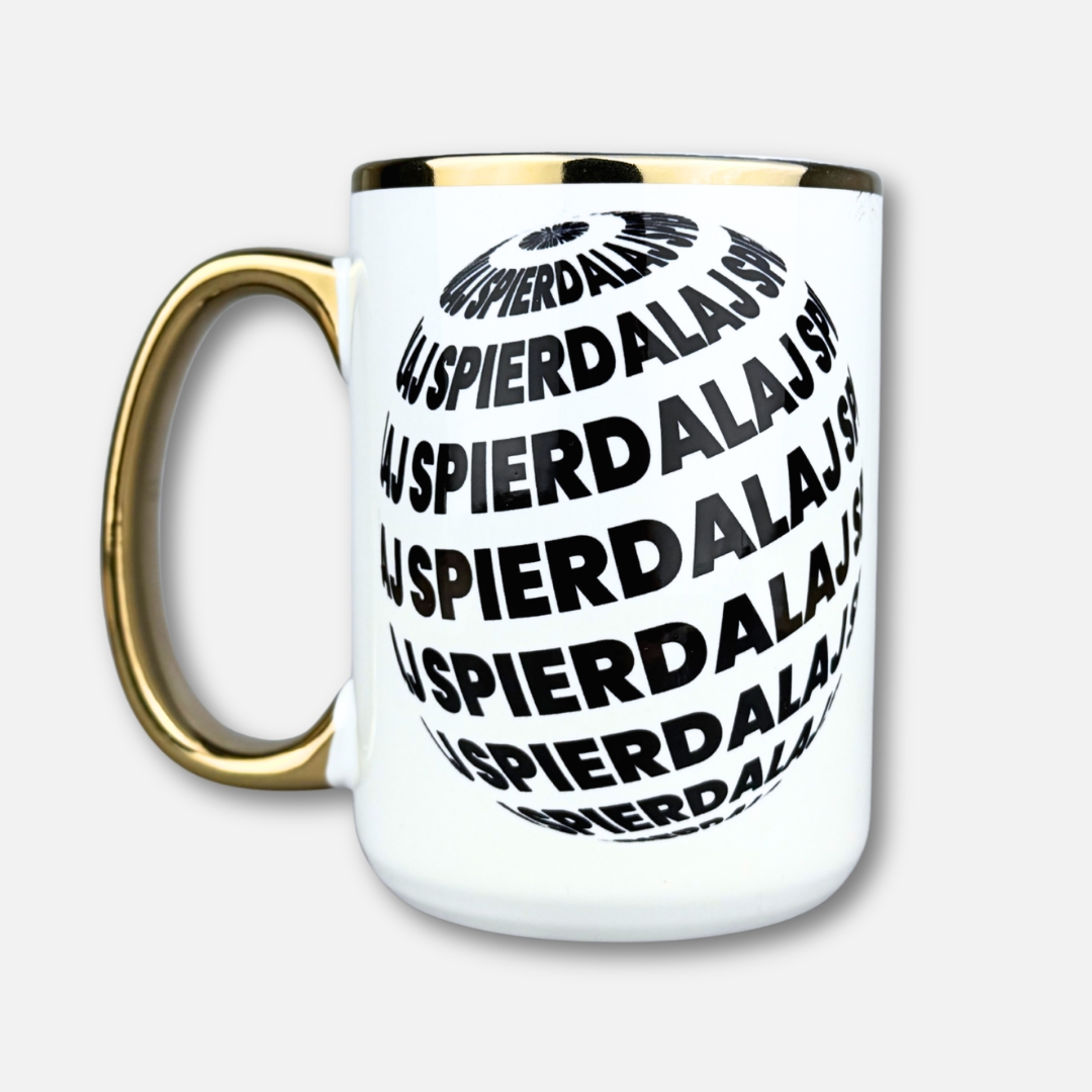 Kubek spierdalaj (kulo-szlaczki) złote ucho