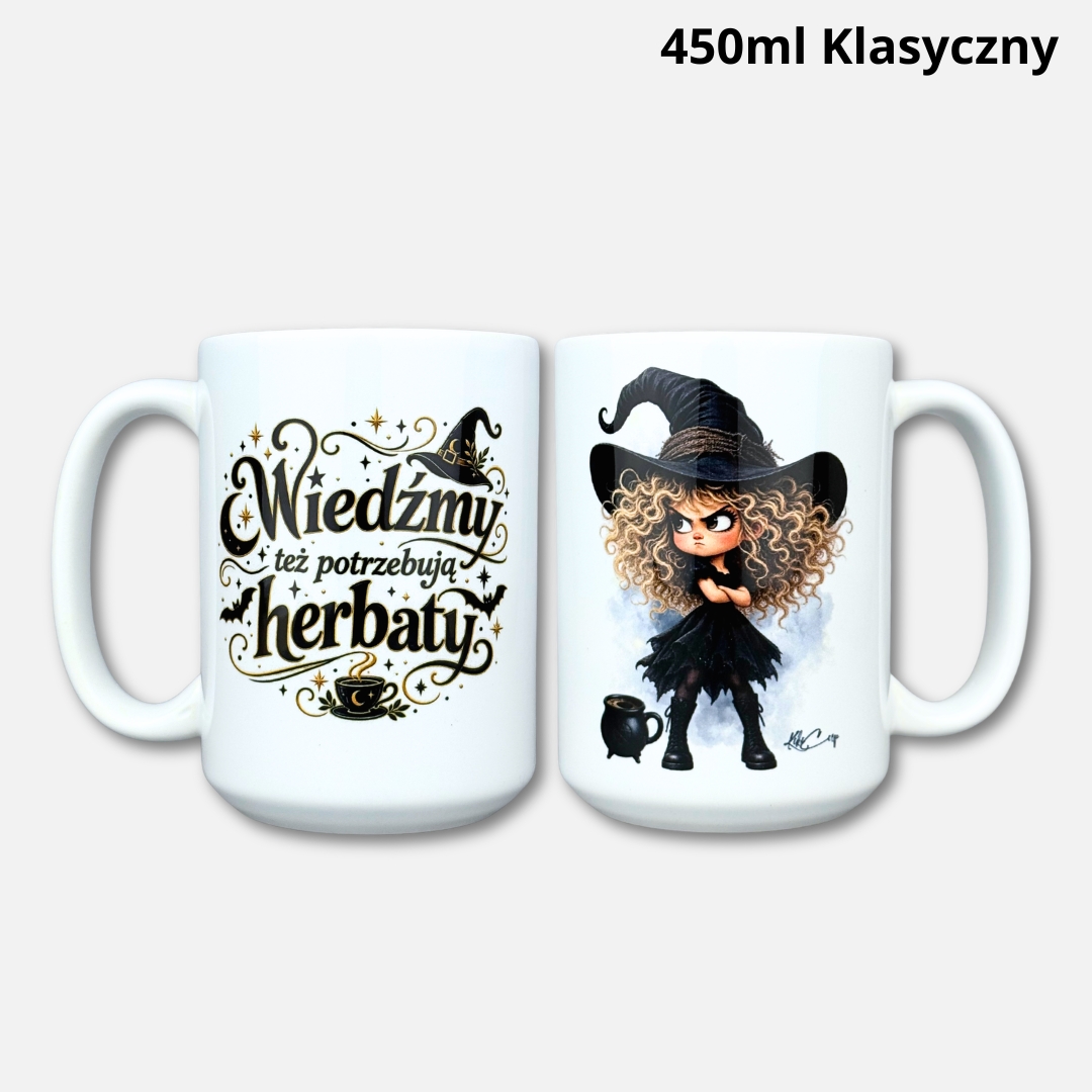 Kubek wiedźmy też potrzebują herbaty 450ml klasyczny