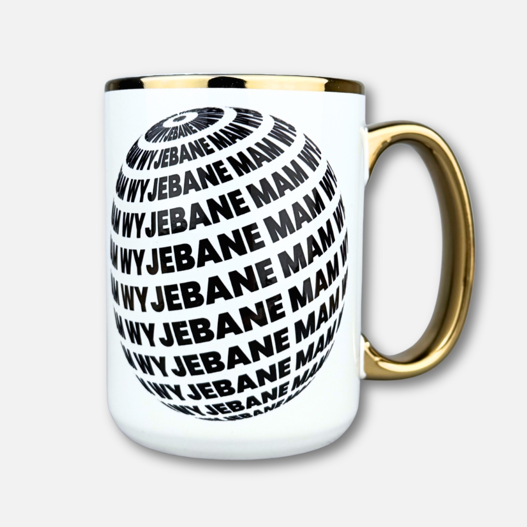 Kubek wyjebane mam (kulo-szlaczki) złote ucho