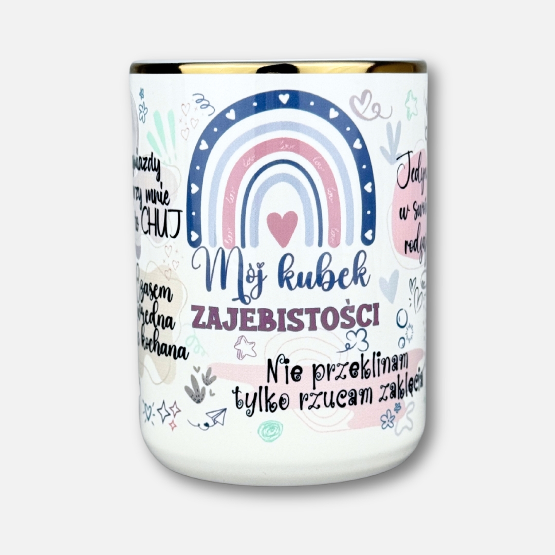Mój kubek zajebistości (nowość) złoty