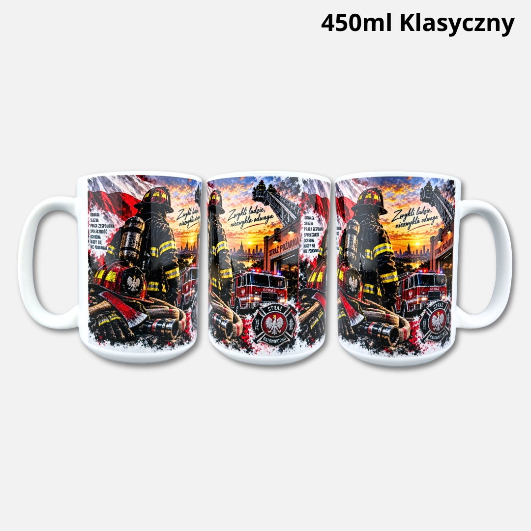Kubek dla strażaka (nowość) 450ml klasyczny