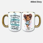 Kubek nie jestem zabawna (Mała Złośnica) 450ml złoty