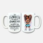 Kubek nie toleruję głupich ludzi (Mała Złośnica) klasyczna biel