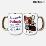 Kubek nie wszystkie gwiazdy są na niebie (Mała Złośnica) 450ml złoty