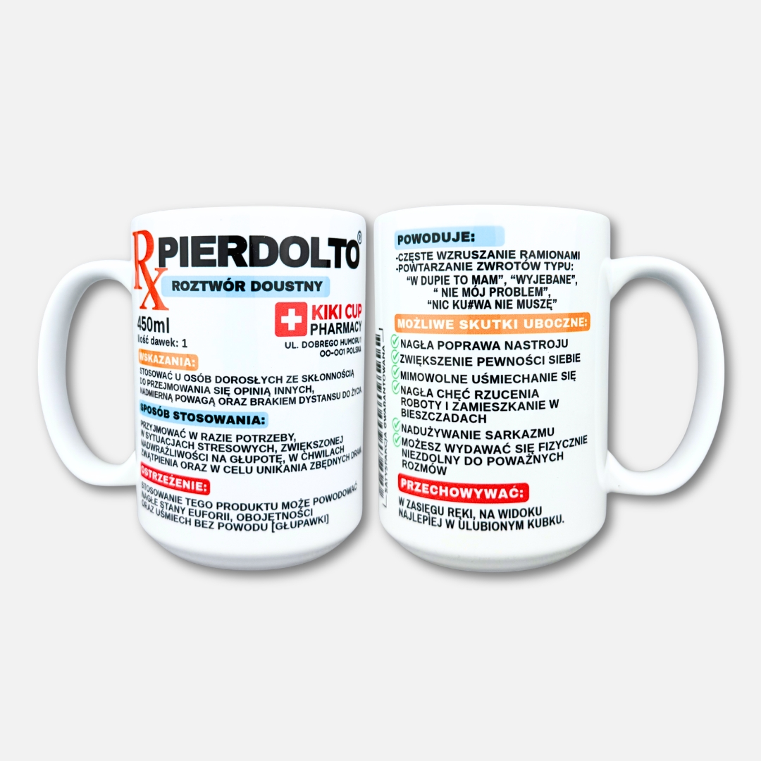 Kubek pierdolto klasyczna biel