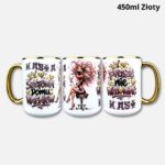Kubek szefowa X proszę nie wkurwiać Kasi (personalizowany) 450ml złoty