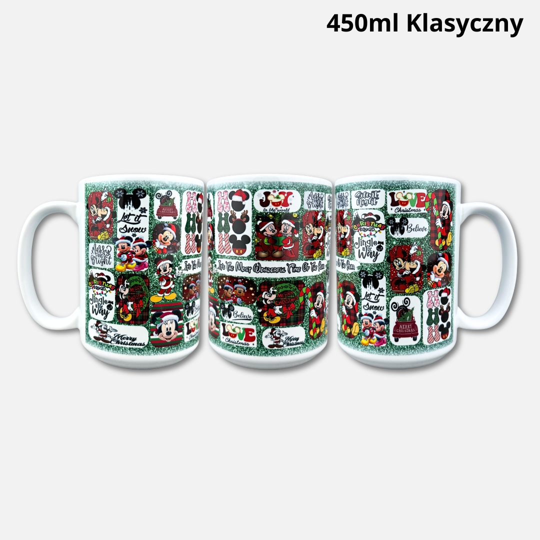Kubek z myszką it’s the most wonderful time NOWOŚĆ 450ml klasyczny