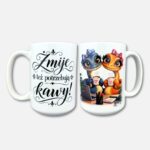 Kubek żmije też potrzebują kawy klasyczny biały